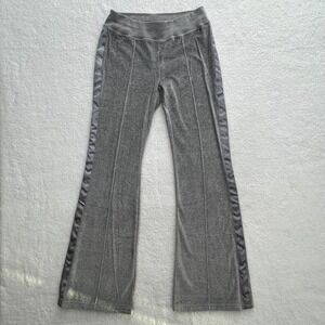 Tommy Hilfiger Gray Velour Flare‎ Track Pants Girls XL Joggers Lounge Wear